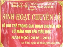 Trường TH Ngô Quyền và Mẫu giáo Rạng Đông tổ chức chuyên đề hỗ trợ trẻ GĐ chuyển tiếp từ mầm non lên tiểu học