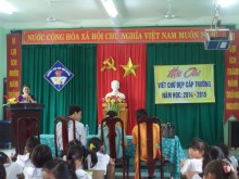 Trường tiểu học Ngô Quyền với phong trào "Giữ vở rèn chữ"