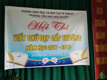 Hội thi Viết chữ đẹp cấp trường