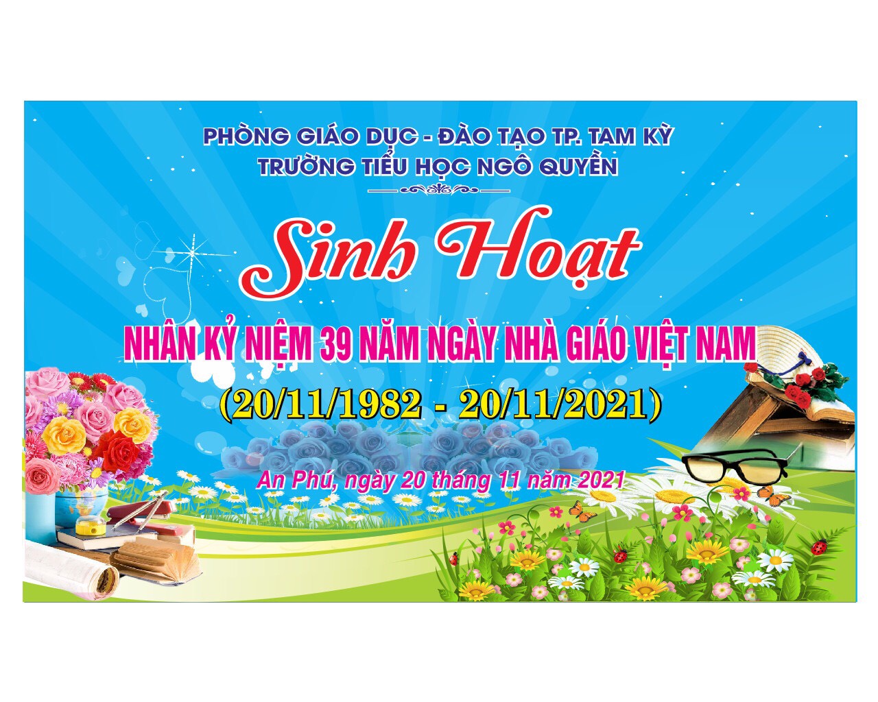 Mãn nhãn mẫu báo tường ngày Nhà giáo Việt Nam 2011 của học trò xứ Thanh